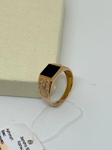 Sandu gold 56887655 размер 21 вес 3.89 г золото, агат, фианит