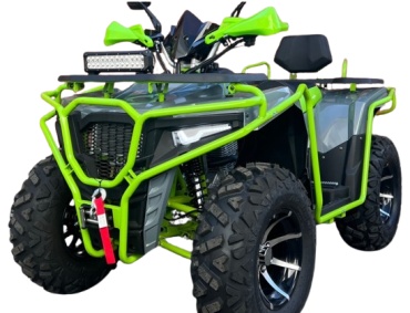Квадроцикл Grizzly 300СС взрослый 300 куб. см 
зеленый, серый