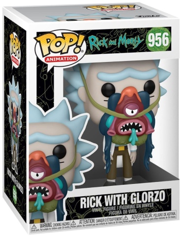 Funko Фигурка Funko POP! Animation Rick &amp; Morty Rick w/ Glorzo выполнена в виде одного из главных персонажей мультсериала "Рик и Морти" 9 см 1 шт