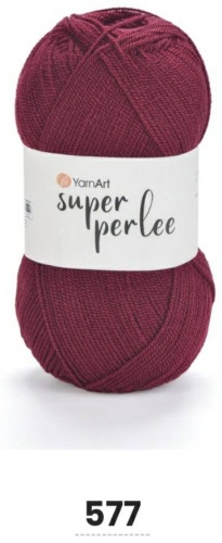 Моток YarnArt Super Perlee Супер Перле акрил 577 бордовый 400 м 100 г