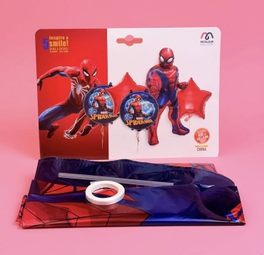 Набор воздушных шаров MCOLOUR BALLOON Marvel Spider-Man 5 шт, мультиколор