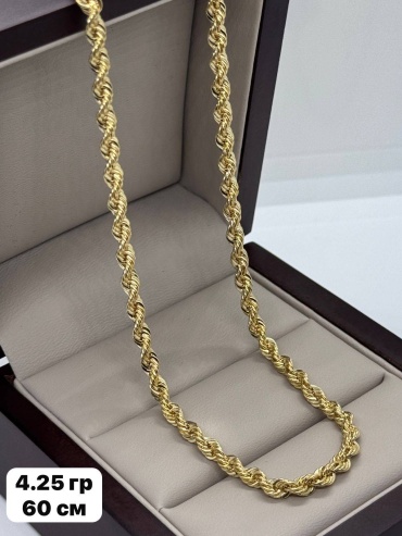 Колье Sandu gold 465521 длина 60 см вес 4.25 г золото, без вставок