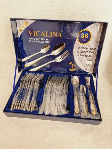 Набор столовых приборов vicalina plus 36 шт, серебристый VL 312