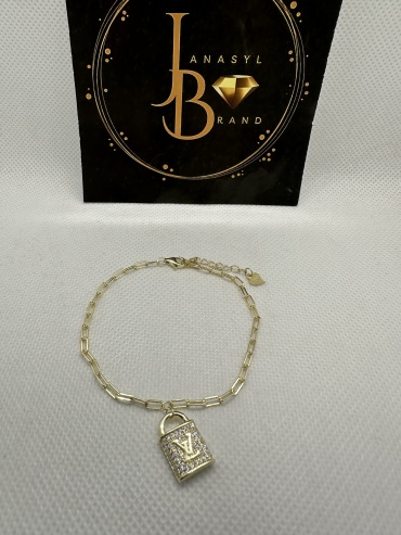JANASYL Brand JB007 длина 18 см, вес 3.3 г серебро, плетение якорное