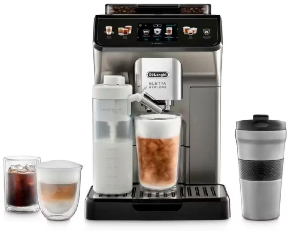 Кофемашина Delonghi ECAM 450.86 T черный, серебристый