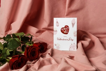 101 Rose открытка Открытка "HAPPY Valentine's Day" (Счастливого Дня святого Валентина) 1 шт