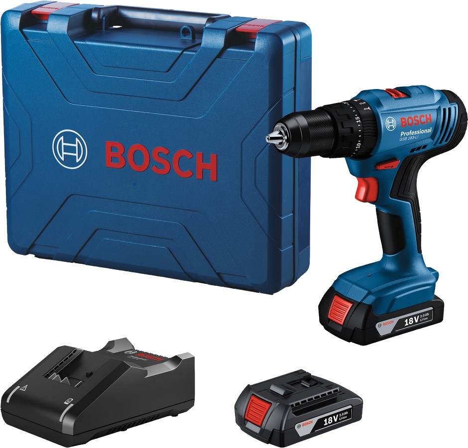 Аккумуляторная ударная дрель/шуруповерт Bosch GSB 183-LI Professional, 06019K9120