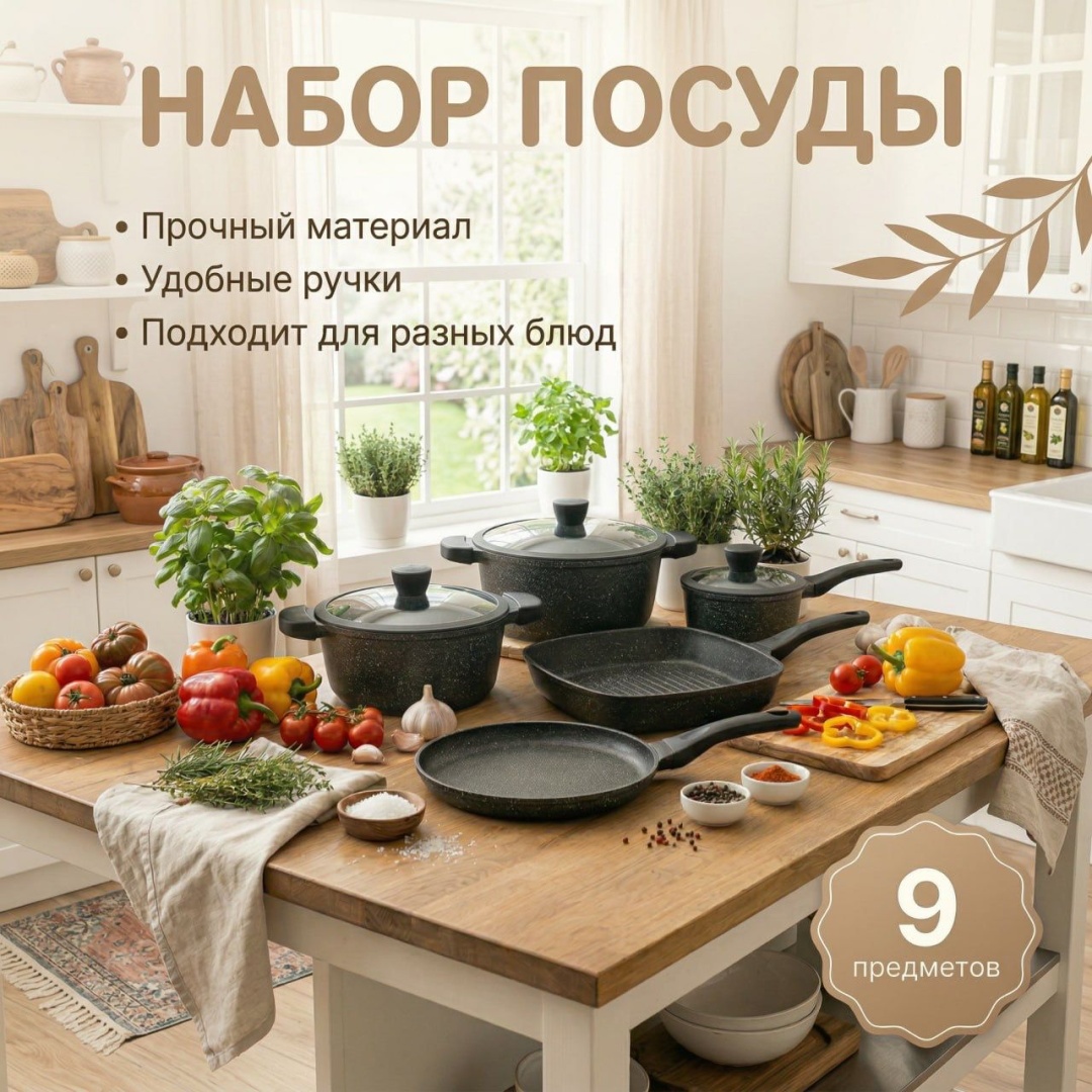 Смешанный набор Baytabaq BNBB-1 9 в 1
