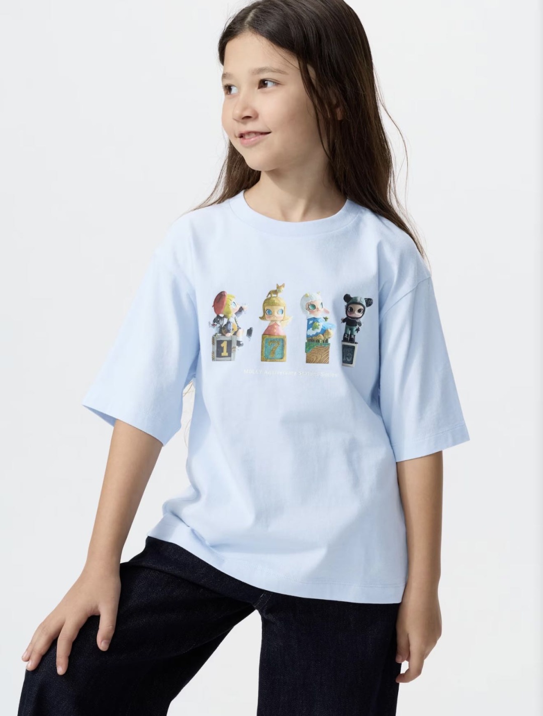 Футболка Тор Uniqlo рисунок голубой