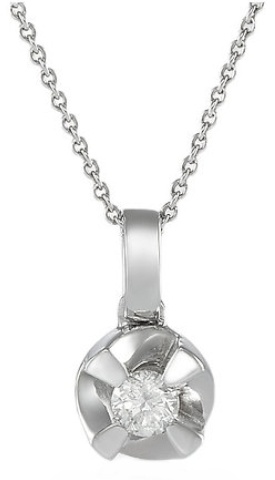Подвеска Briolette M0596PE вес 1.92 г золото, бриллиант