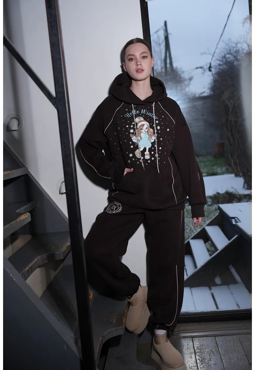 Спортивный костюм Pudra Rose коричневый