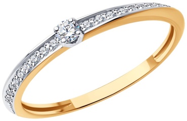 Diamant 306681 размер 15.5 вес 1.02 г золото, бриллиант