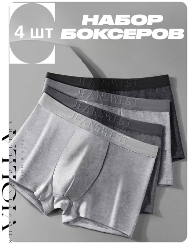 Боксеры VIOLLA Vi серый