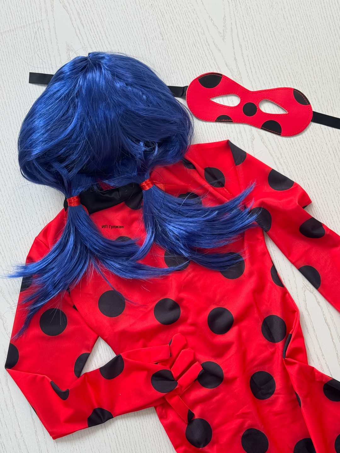 Костюм Леди баг Lady bug черный, красный