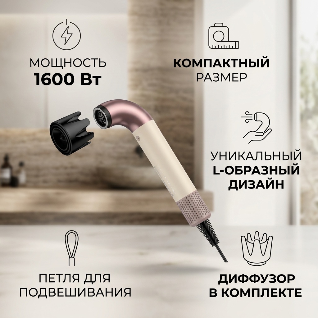 700105061 компактный фен мультиколор