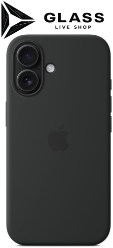 Чехол GLASS для Apple iPhone 16 черный