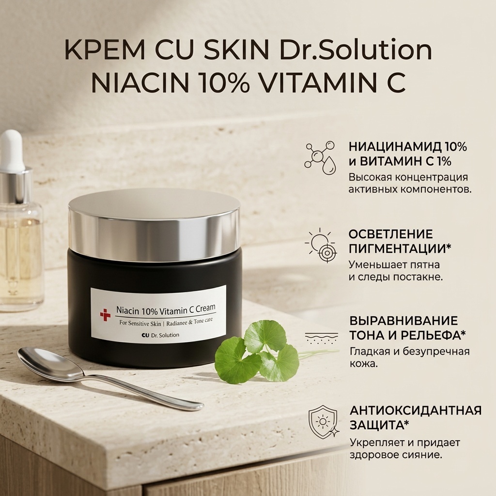 CU Skin крем Dr.Solution Niacin 10% Vitamin C Cream для лица 50 мл