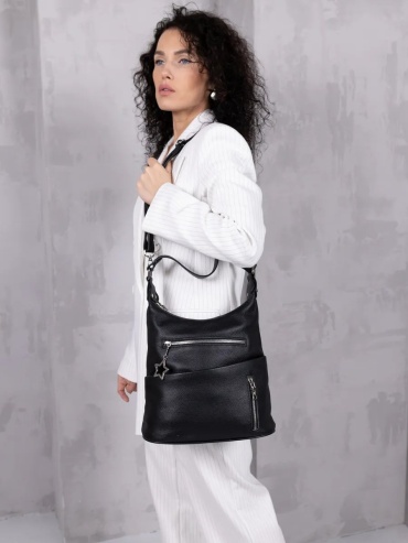 Сумка шоппер LIZA FILINNI Bags натуральная кожа черный