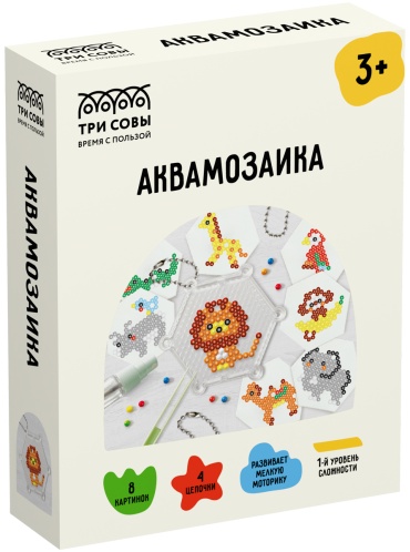 Мозаика ТРИ СОВЫ Зоопарк аква 8 шт