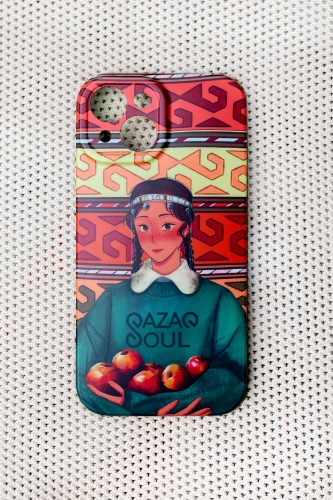 Чехол Qazaq Soul для Apple iPhone 14 многоцветный
