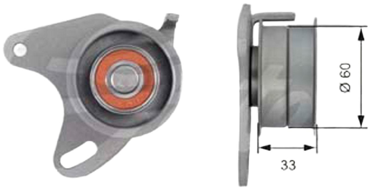 Gates ролик обводной T42129