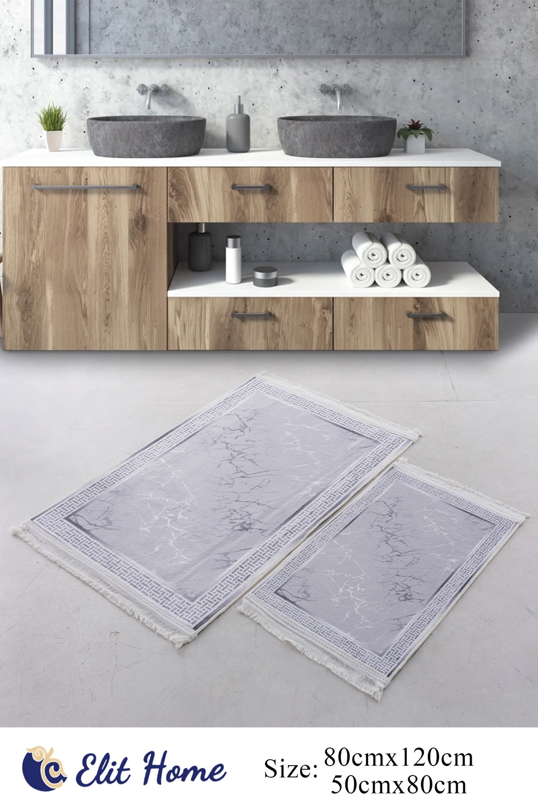 Elit Home комплект ковриков MODEVSA 120x80 см, микрофибра