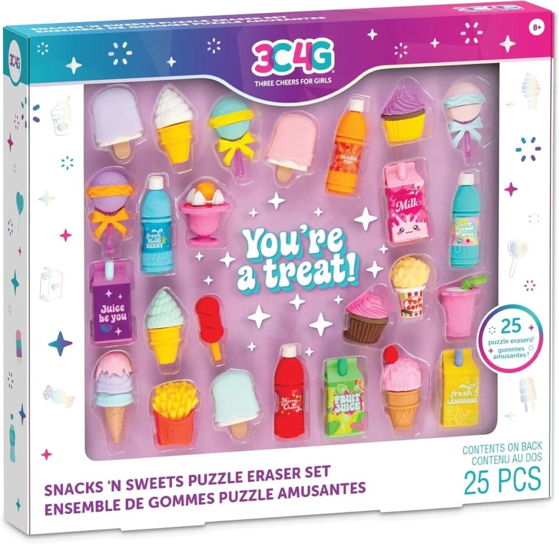 Make It Real Декоративная косметика Make It Real 3C4G Snacks n' Sweets Puzzle Eraser Set набор 3+