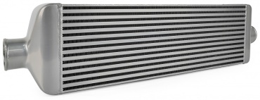 Интеркулер универсальный J-line 550x180x96 выхода 63 мм Mishimoto style (черный)