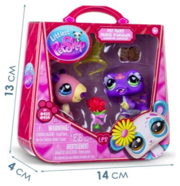 Littlest Pet Shop Капибара и Ящерица 13 см 2 шт