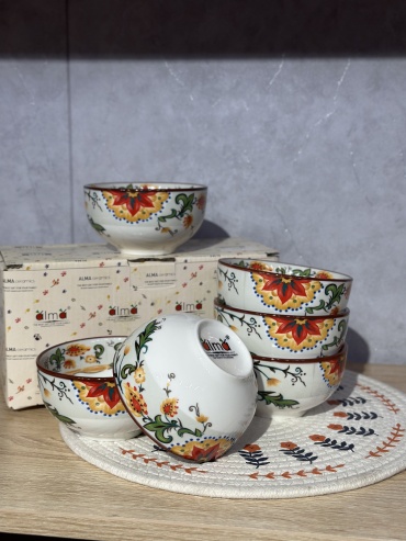 Alma набор пиал 200, керамика, 6 шт