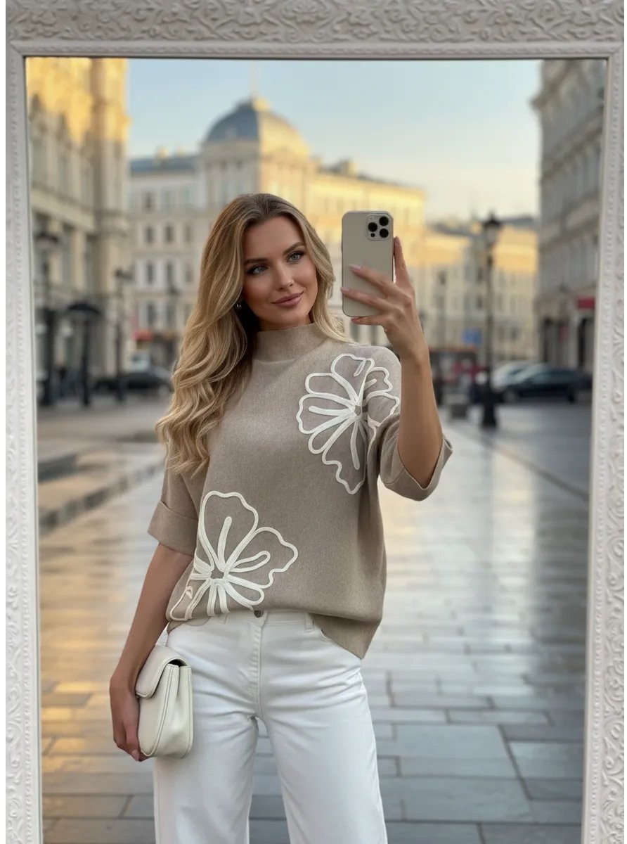 Джемпер бежевый