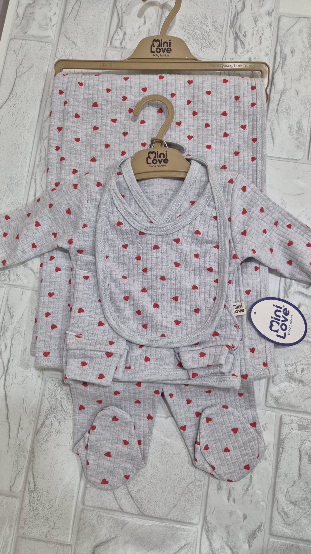 Комплект Mini love серый