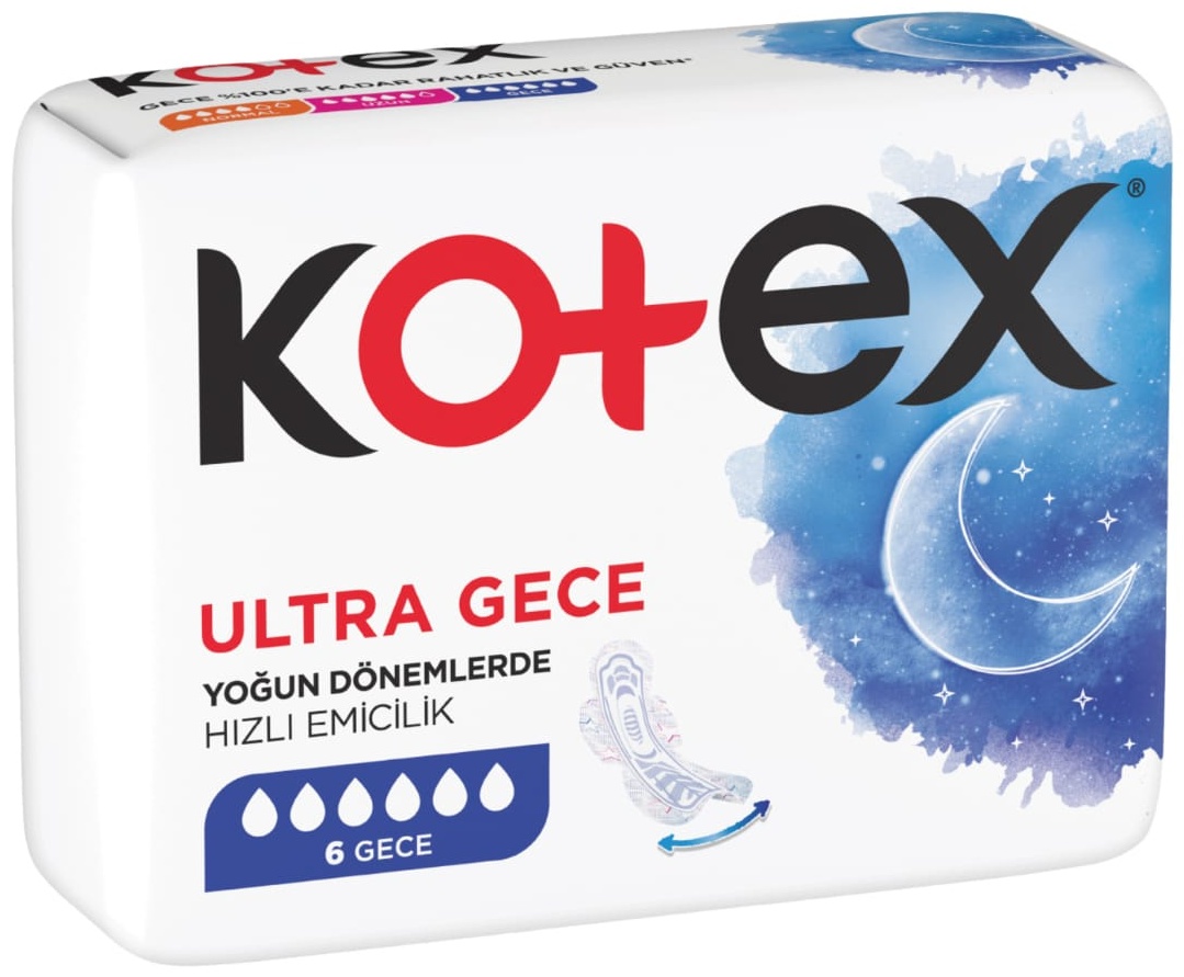 Kotex прокладки Прокладки гигиенические ночные KOTEX ULTRA SINGLE GECE (6) NIGHT 6 шт