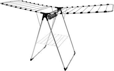 Сушилка напольная Hausberg 54x183x93 см, кол-во уровней: 1, сталь