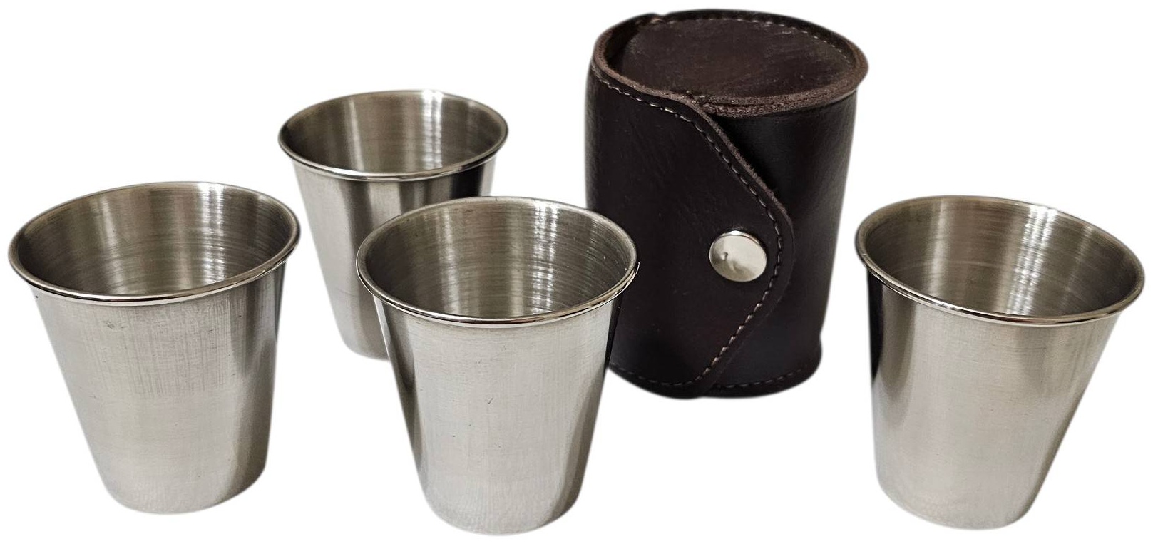 Набор стопок для водки Stainless Steel 80 мл, 4 шт