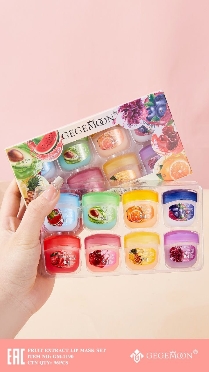 Gegemoon бальзам Set Fruit 6 шт по 8 мл