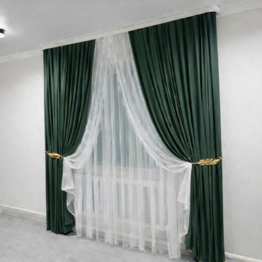 Комплект 700x280 см 5 шт, велюр, зеленый