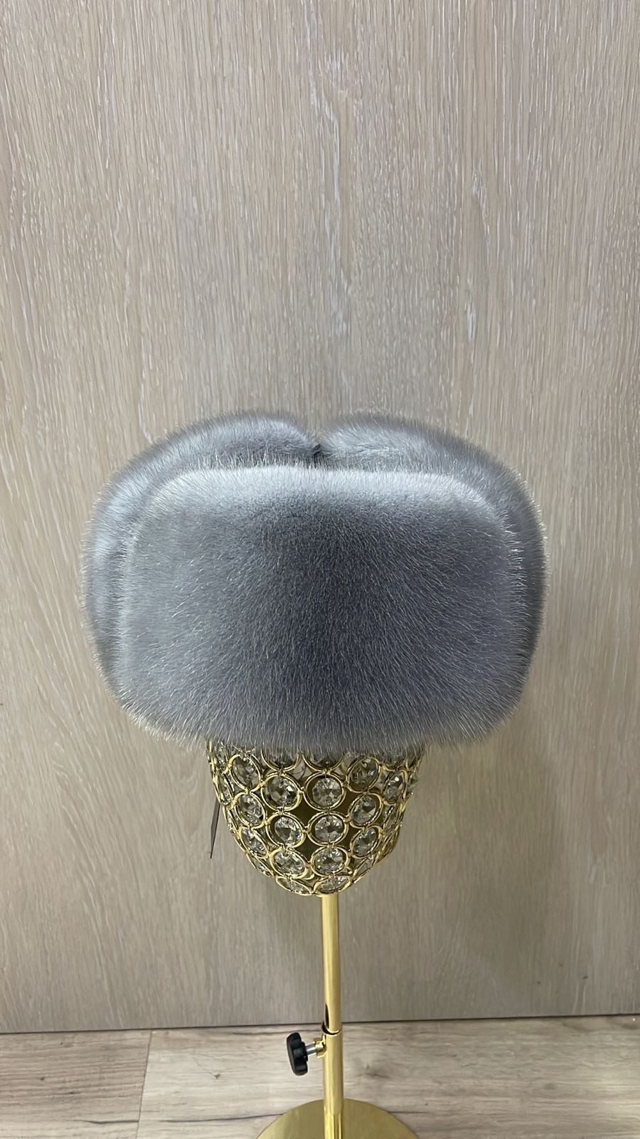 Ушанка SemiFur размер 56, 58, сапфировый