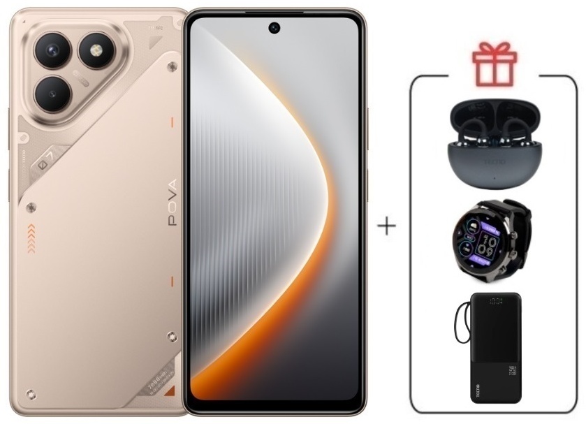 Смартфон TECNO Pova 7 Neo 8 ГБ/256 ГБ золотистый