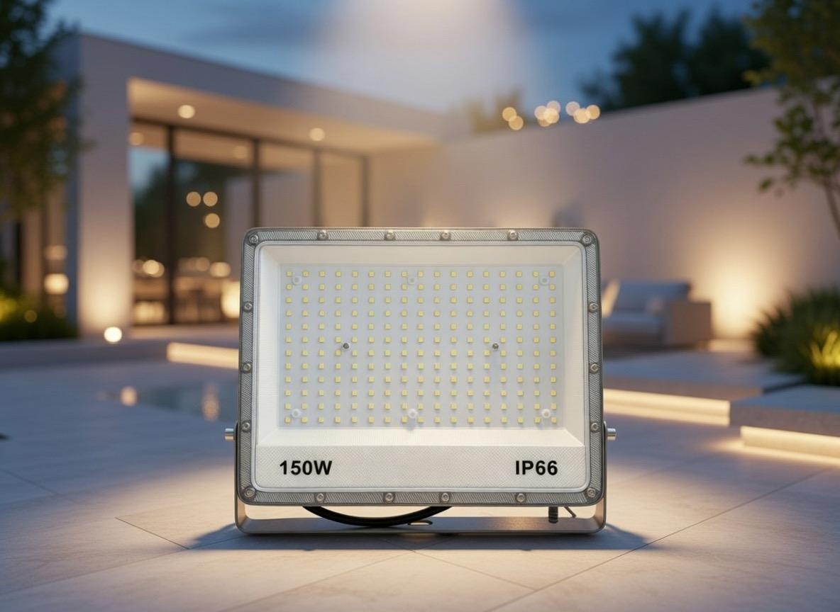 Прожектор на дуге крепления SARIM 150 Вт, холодный белый