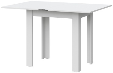 Обеденный стол GreenMebel СО 3, 112х75x75.6 см, ЛДСП, белый