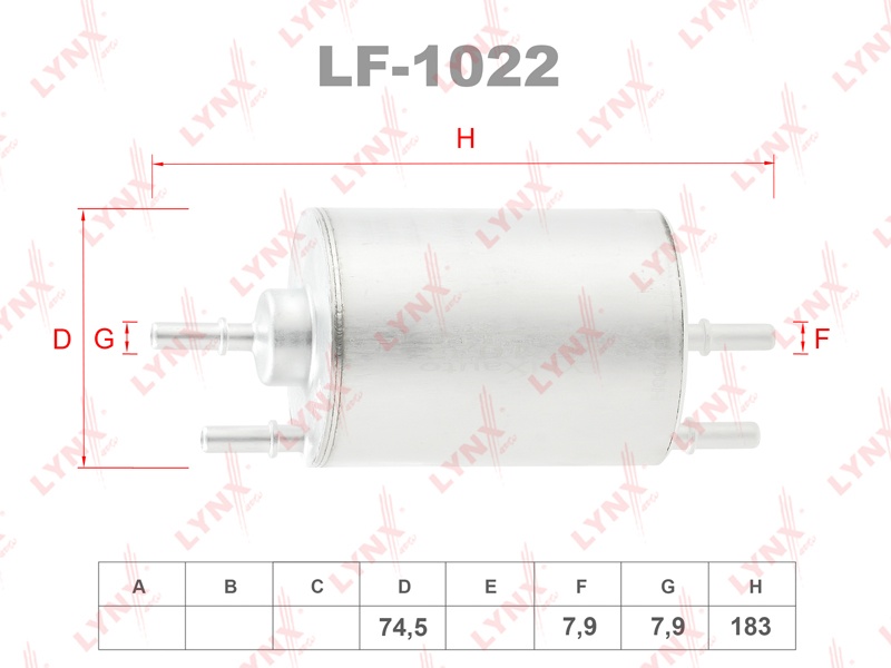 LYNXauto топливный фильтр LF1022