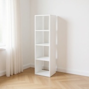 Стеллаж напольный , 33x29x129 см, белый