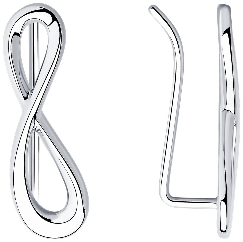Кафф Diamant EAR-DI-925-033412 вес 1.52 г серебро, без вставок