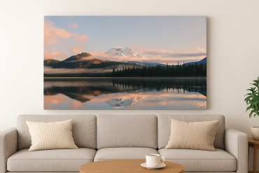 Картина "Горное отражение" 90x60 см