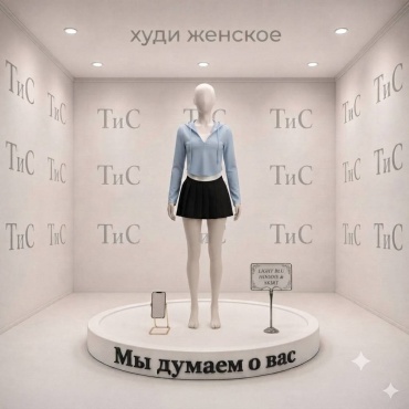 Повседневный костюм белый, голубой