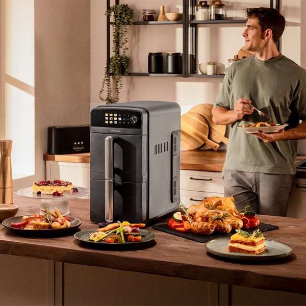Аэрогриль Cecotec Cecofry DuoLevel 10000 10 л черный