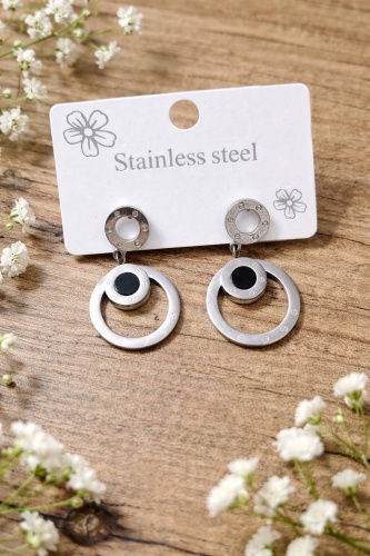 Серьги Stainless Steel бижутерный сплав, акрил