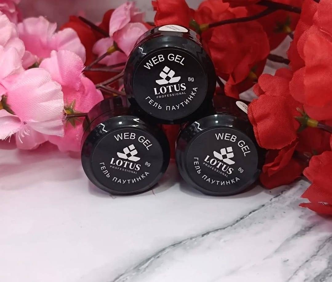 LOTUS гель для дизайна Гель паутинка Черный и белый 8 мл