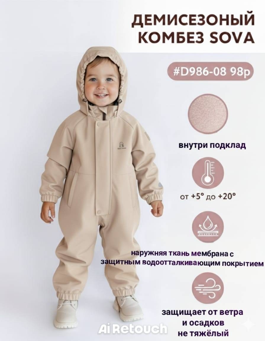 Комбинезон Sova бежевый